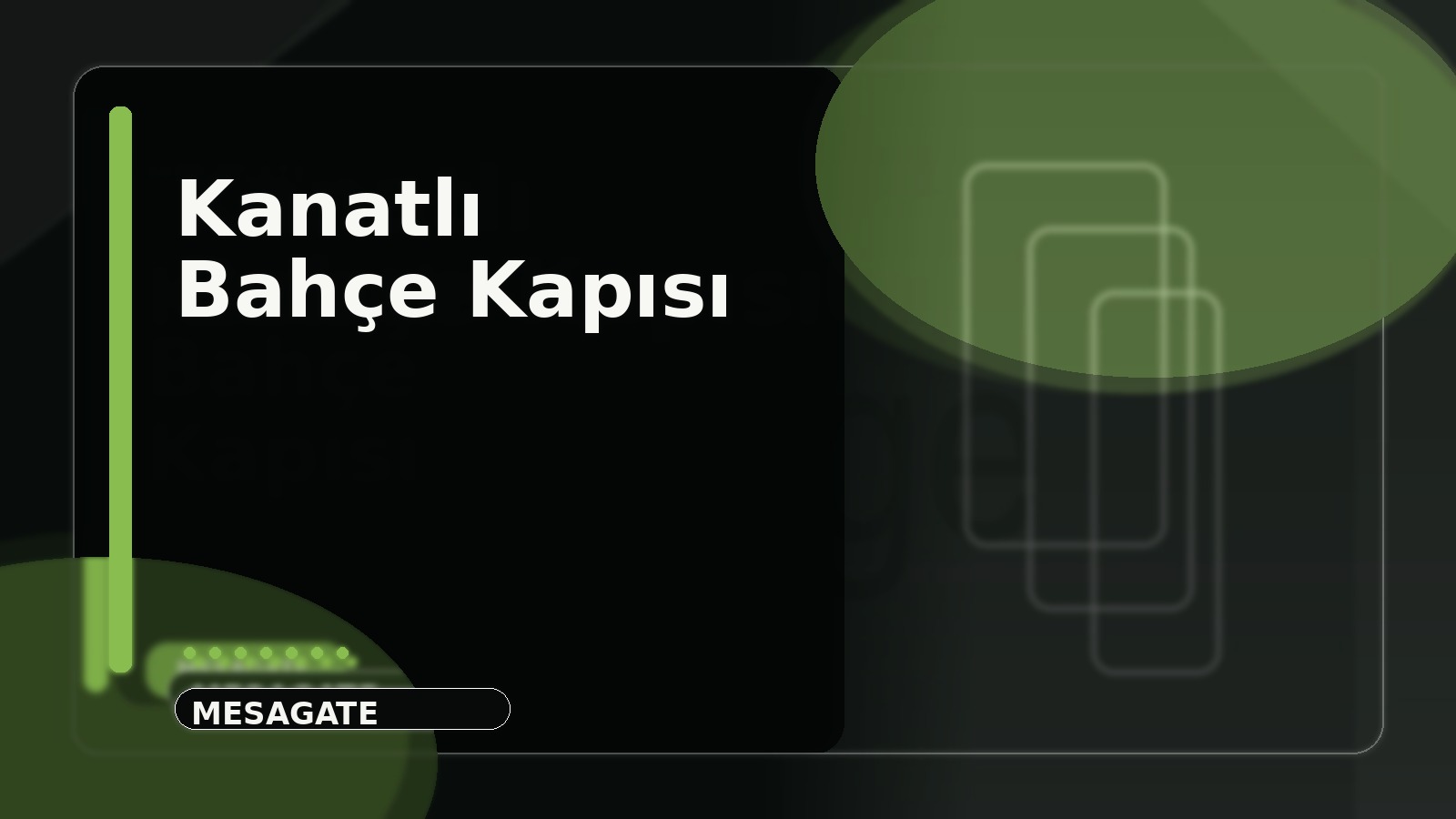 Kanatlı Bahçe Kapısı